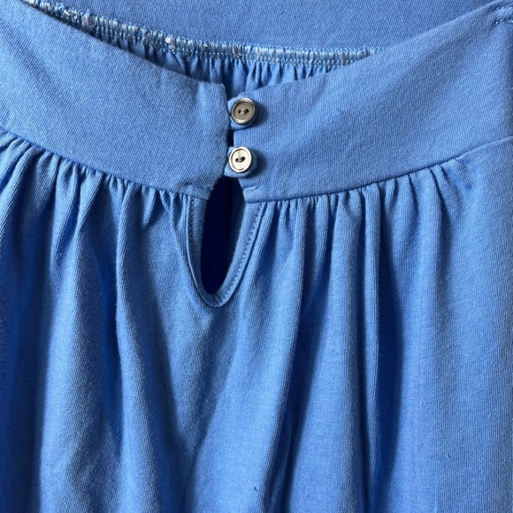 NWT GAP Blue Cami Ruffle Top Blouse Size XS Y2K Style Babydoll - Picture 3 of 6